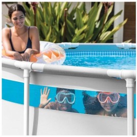 INTEX PRISM FRAME CLEARVIEW Okrągły basen 427 × 107 cm z filtracją 220–240V 26722ND