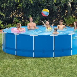 INTEX METAL FRAME Basen 457 x 122 cm z pompą filtrującą 12 V 28242GN