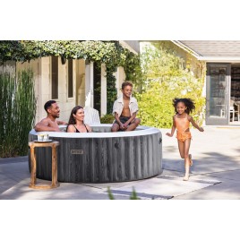 INTEX PureSpa Greywood Bubble Deluxe Wanna z hydromasażem dla 4 osób S2 28440