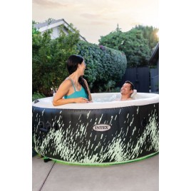 INTEX PureSpa Glow Deluxe Bubble spa z hydromasażem dla 4 osób S2 28494NP