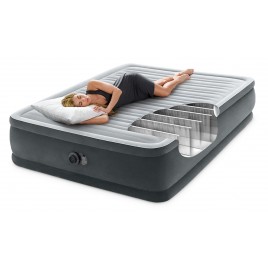 INTEX COMFRORT-PLUSH QUEEN Dmuchany materac z wbudowaną pompką 152 x 203 cm 64414