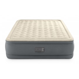 INTEX QUEEN PREMAIRE II Materac welurowy z wbudowaną pompką 152 x 203 x 46 cm 64926