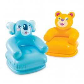 INTEX HAPPY ANIMAL CHAIR Dmuchane krzesło 65 x 64 x 74 cm, miś 68556