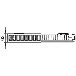 Kermi Therm X2 LINE-K Grzejnik kompaktowy 11 605 x 1805 PLK110601801N1K