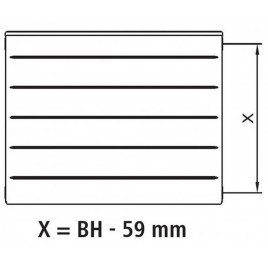 Kermi Therm X2 LINE-K Grzejnik kompaktowy 11 605 x 805 PLK110600801N1K