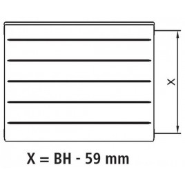 Kermi Therm X2 LINE-K Grzejnik kompaktowy 12 505 x 605 PLK120500601N1K