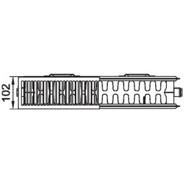 Kermi Therm X2 LINE-K Grzejnik kompaktowy 22 405 x 1605 PLK220401601N1K