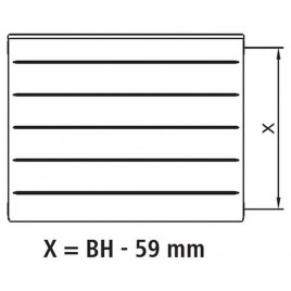 Kermi Therm X2 LINE-K Grzejnik kompaktowy 22 305 x 805 PLK220300801N1K