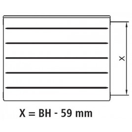 Kermi Therm X2 LINE-K Grzejnik kompaktowy 12 559 x 2305 PLK120552301N1K