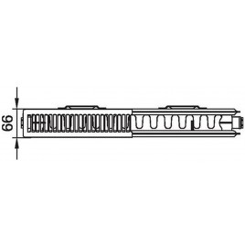 Kermi Therm X2 LINE-K Grzejnik kompaktowy 12 559 x 2605 PLK120552601N1K