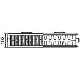 Kermi Therm X2 LINE-K Grzejnik kompaktowy 22 959 x 2005 PLK220952001N1K