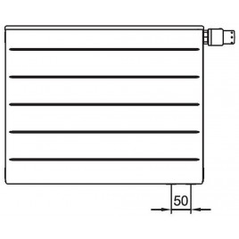 Kermi Therm X2 Line-V Grzejnik płytowy 12 505 x 405, prawy PLV120500401R1K