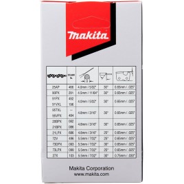 Makita 191G95-7 Łańcuch tnący 11,5cm, 1.3mm .050" 1/4"