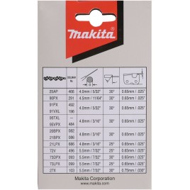 Makita 191H13-1 Łańcuch tnący 45 cm, 1.3mm .050" 3/8"LP