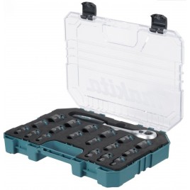 Makita E-30069 Zestaw nasadek Impact Black 1/2", 19 elementów w walizce