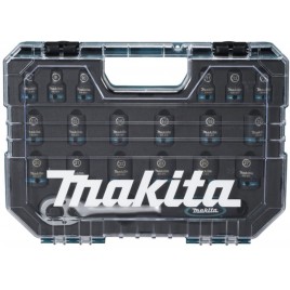 Makita E-30069 Zestaw nasadek Impact Black 1/2", 19 elementów w walizce