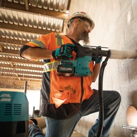Makita HR009GU202 Akumulatorowa młotowiertarka SDS-Plus AWS XGT (2x4,0Ah/40V), walizka