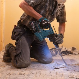 Makita HR011GU201 Młotowiertarka SDS-Plus AWS XGT (2×4,0 Ah/40V), Makpac