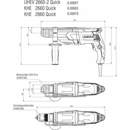 Metabo KHE 2660 Quick Kombimłotek 600663500