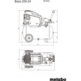 Metabo Basic 200-24 Sprężarka 601522000