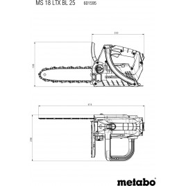 Metabo 18 LTX BL 25 Akumulatorowa pilarka łańcuchowa (18V/bez akumulatora) 601595850