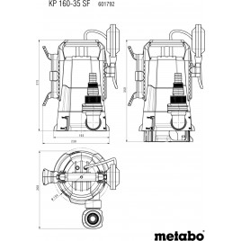 Metabo KP 160-35 SF Wielofunkcyjna pompa zanurzeniowa 601792000