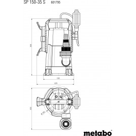Metabo SP 150-35 S Pompa zanurzeniowa do wody brudnej 601795000