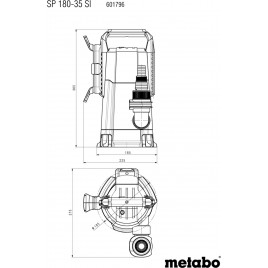 Metabo SP 180-35 SI Pompa zanurzeniowa do wody brudnej 601796000
