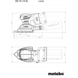 Metabo SM 18 LTX BL Akumulatorowa szlifierka uniwersalna (18V/bez akumulatora) 602089850