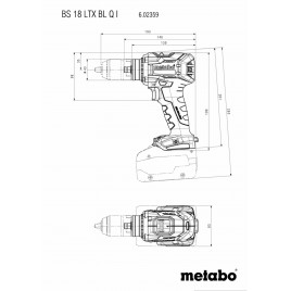 Metabo BS 18 LTX BL Q I Wiertarko-wkrętarka akumulatorowa (18V/bez akumulatora) 602359850