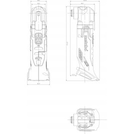 Metabo MT 18 LTX Multinarzędzie akumulatorowe Multitool, bez akumulatora, MetaBOX 6