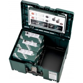 Metabo Zestaw materiałów ściernych do SXE 150-5 - 150szt drewno, metal + MetaBOX 626756000