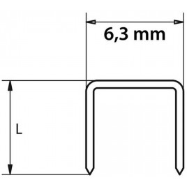 Makita F-33623 Zszywki 5,7x30 mm, ocynk, 5056 szt