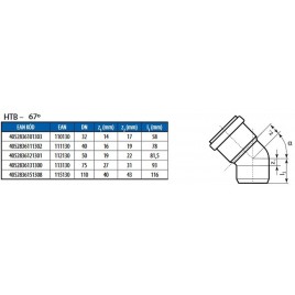 OSMA HTB Kolano DN 110/67 11513
