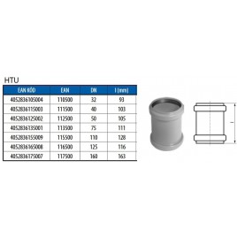 OSMA HTU Złączka przesuwna DN 40 111500