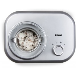 PRIMO Maszyna do lodów z kompresorem (1l/100W) srebrna PR406IM