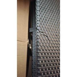 WYPRZEDAŻ ALLIBERT ALABAMA Zestaw mebli ogrodowych, grafit/jasny szary 17199240 USZKODZONE