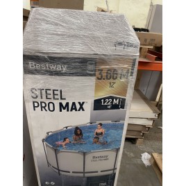WYPRZEDAŻ BESTWAY Steel Pro Max Basen stelażowy 366 x 122 cm 56420 ROZPAKOWANE