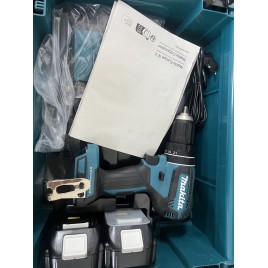 WYPRZEDAŻ Makita DHP485RTJ Aku wiertarko-wkrętarka Li-ion(2x5,0Ah/18V)Makpac PO SERWISIE