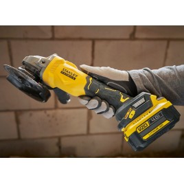 Stanley SFMCG710M1T FatMax V20 Bezszczotkowa szlifierka kątowa 125mm (18V/1x4,0Ah) walizka