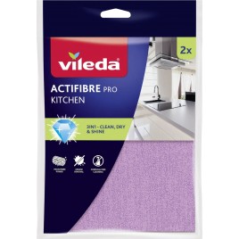 VILEDA Actifibre ściereczka z mikrofibry do kuchni 2 szt. 183305