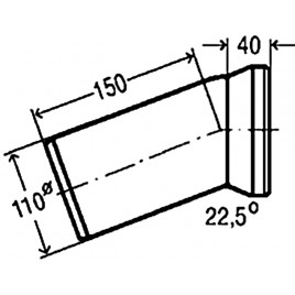 VIEGA Kolano przyłączeniowe do WC 100/22,5 białe 101855