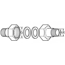 WILO Złączki śrubowe śrubowe z mosiądzu dla pomp R 1"/ 28 x G 1 1/2" 112047195