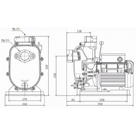 Wilo LP40/10 Samozasysająca pompa 2047646