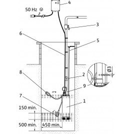 Wilo Sub TWI 5-304EM-FS pompa głębinowa ze stali nierdzewnej, wielostopniowa 4144935