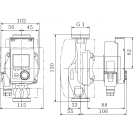 Wilo Stratos Pico 15/0,5-8 130 mm pompa obiegowa 4244392