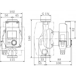 Wilo Stratos Pico 25/0,5-6 180 mm pompa obiegowa 4244395