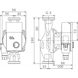 Wilo Yonos Pico1.0 30 / 1-6 180 mm Pompa obiegowa 4248089