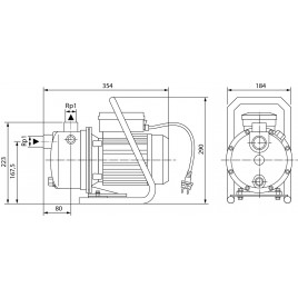 Wilo WJ 202-EM-2 pompa samozasysająca 4262912