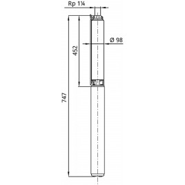 Wilo sub TWU 4.02-14-DM-C (3~400 V, 50 Hz) Całkowicie zanurzona pompa głębinowa 6049351